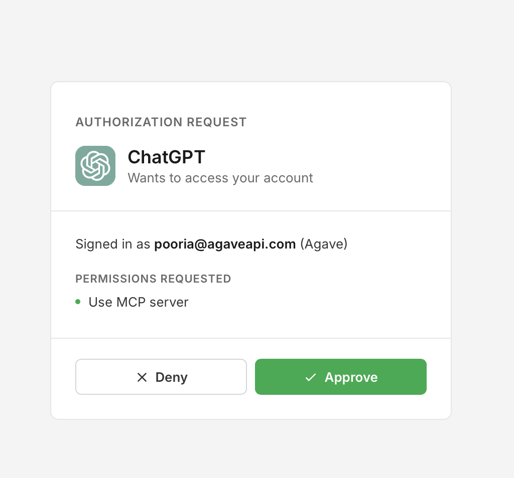 Approving the authorization request