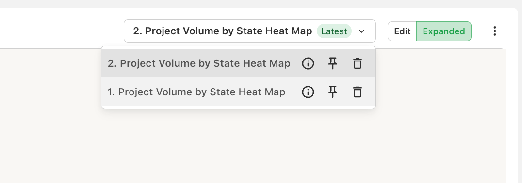 The report header with its details and controls